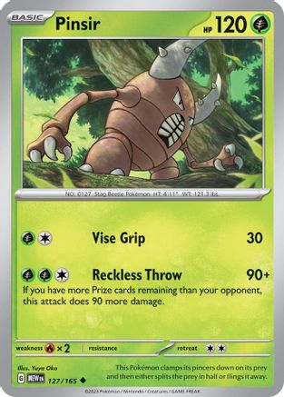 Pinsir 127 SV Scarlet & Violet 151 - Uncommon