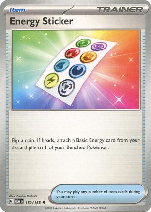 Energy Sticker 159 - Reverse Holofoil SV Scarlet & Violet 151 - Uncommon