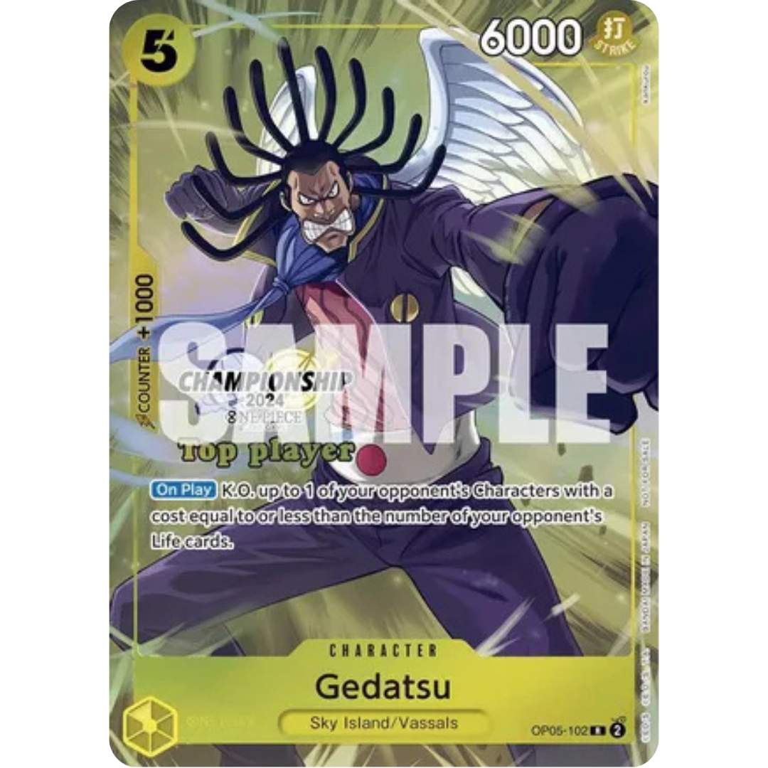 Gedatsu (Championship 2024 Top Player Pack) (OP05-102) - One Piece Promotion Cards Foil