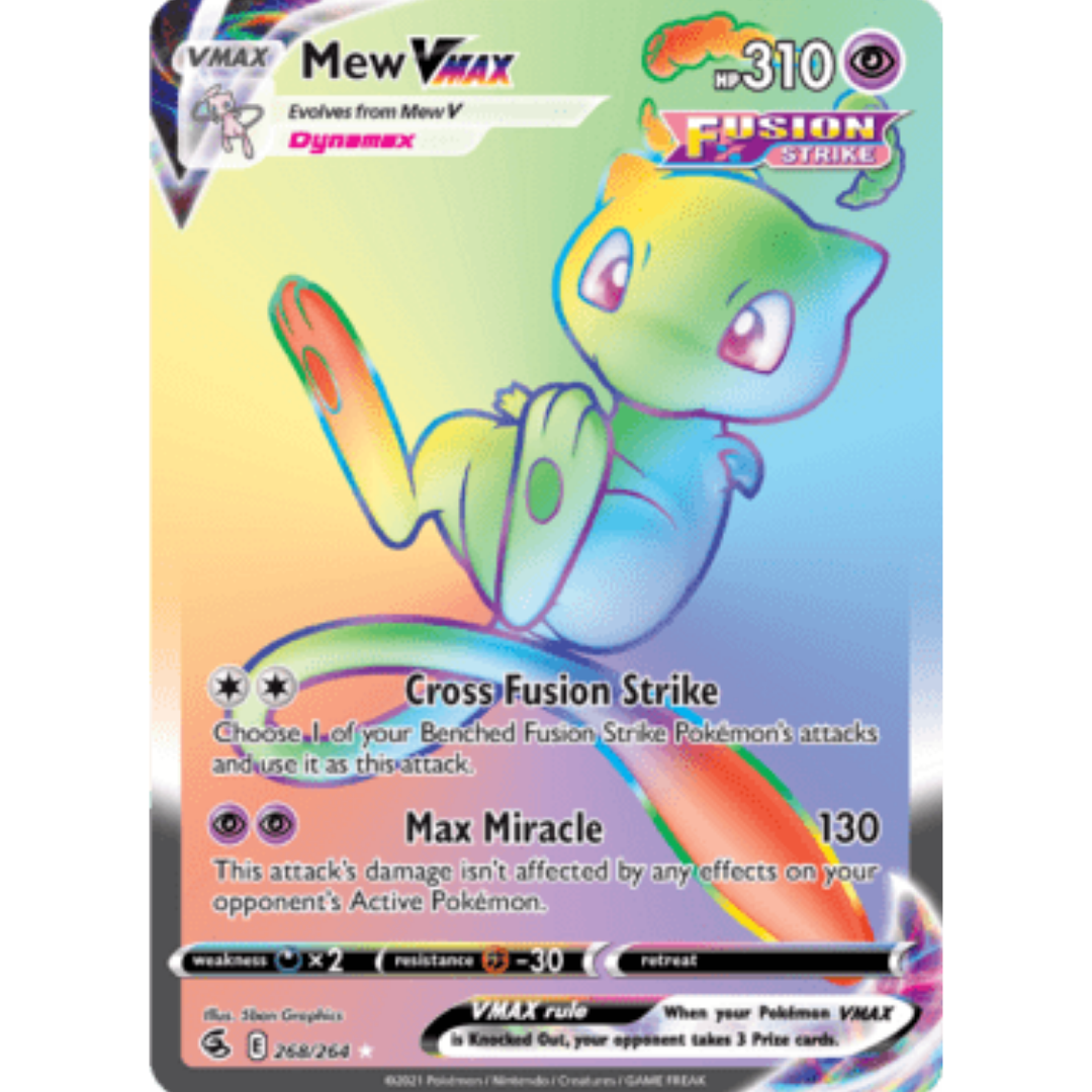 Mew VMAX (Secret) 268 - Holofoil SWSH08 Fusion Strike - Secret Rare
