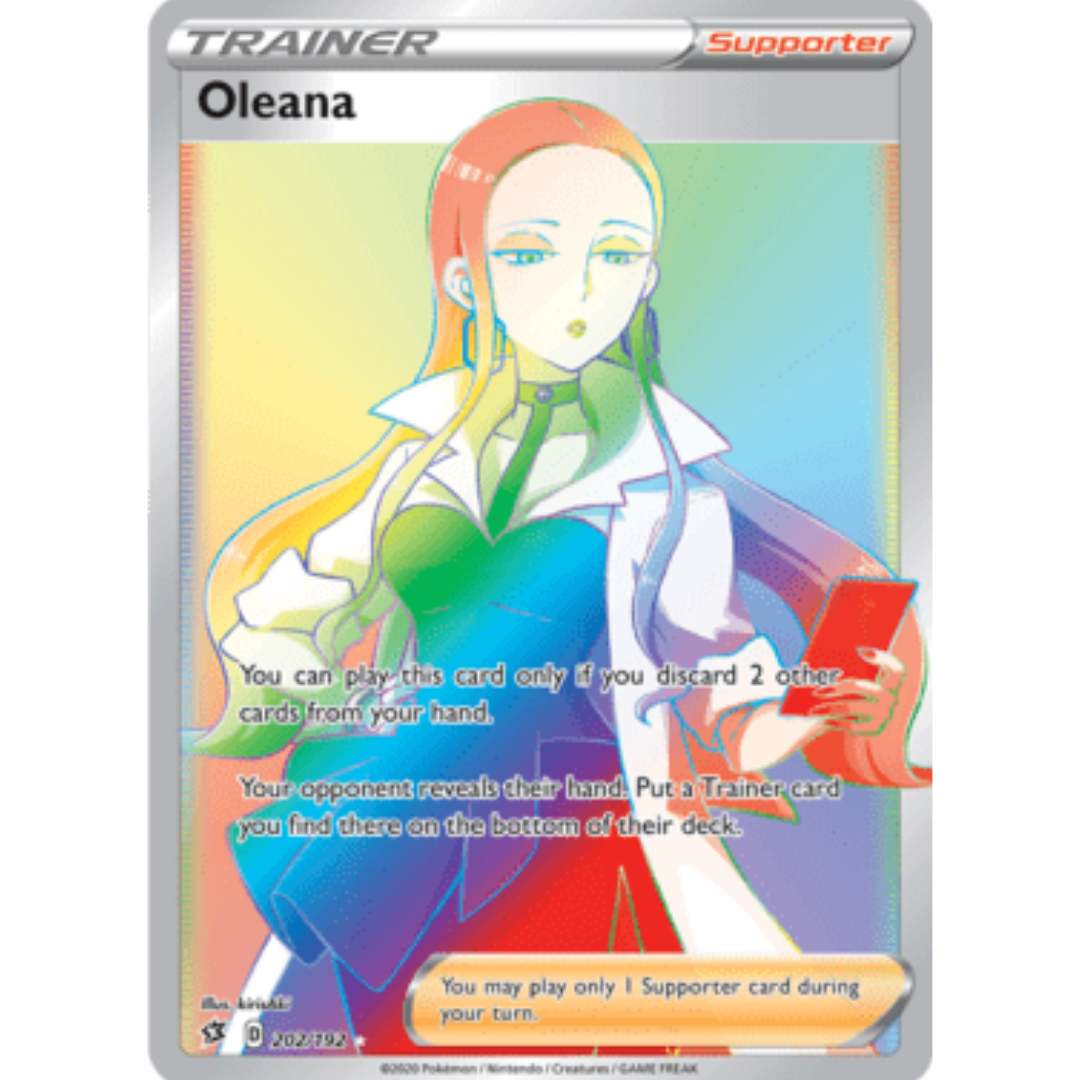 Oleana (Secret)/192 - Holofoil SWSH02 Rebel Clash - Secret Rare