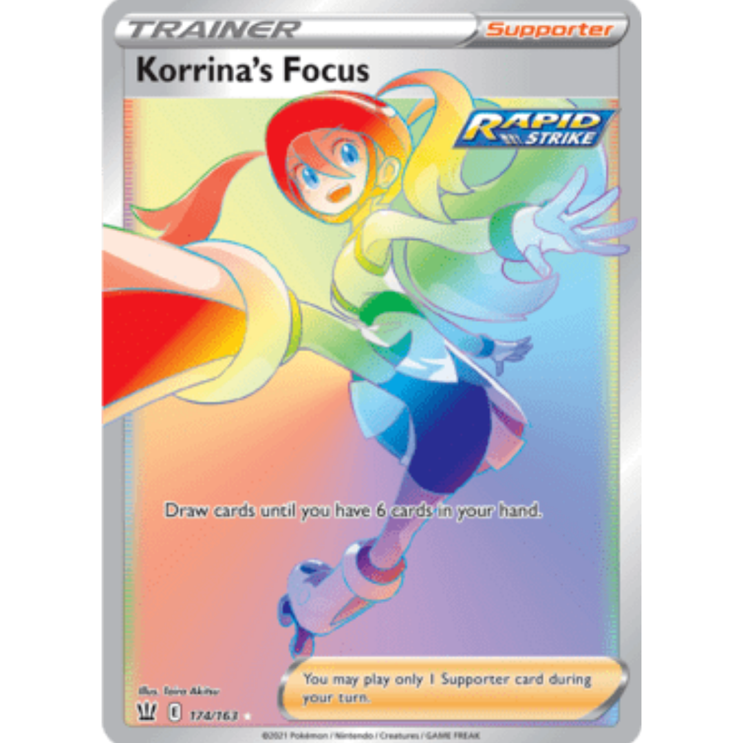 Korrina's Focus (Secret)/163 - Holofoil SWSH05 Battle Styles - Secret Rare