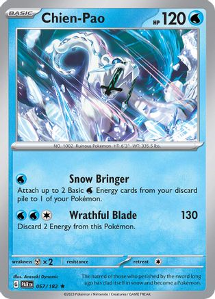 Chien-Pao 057 - Reverse Holofoil SV04 Paradox Rift - Rare