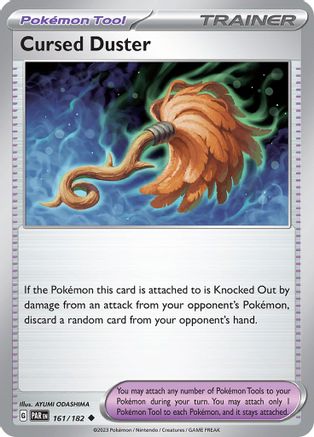 Cursed Duster 161 - Reverse Holofoil SV04 Paradox Rift - Uncommon