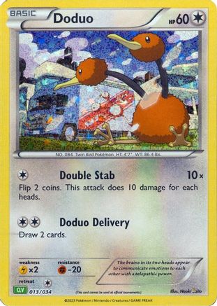 Doduo 013 - Holofoil Trading Card Game Classic - Classic Collection