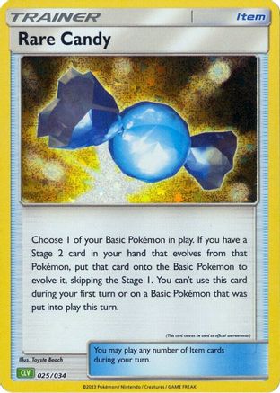 Rare Candy (CLV) 025 - Holofoil Trading Card Game Classic - Classic Collection