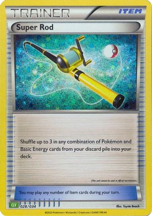 Super Rod (CLV) 028 - Holofoil Trading Card Game Classic - Classic Collection