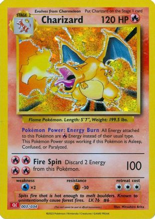 Charizard 003 - Holofoil Trading Card Game Classic - Classic Collection
