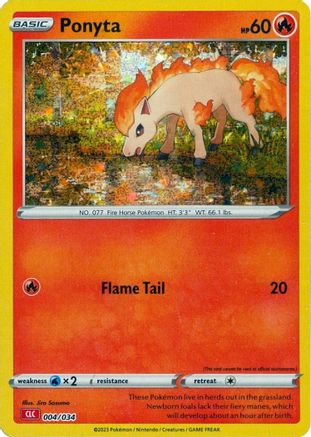 Ponyta 004 - Holofoil Trading Card Game Classic - Classic Collection