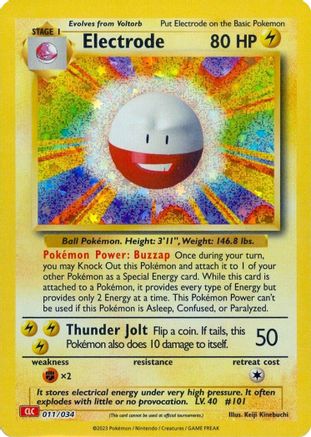 Electrode 011 - Holofoil Trading Card Game Classic - Classic Collection