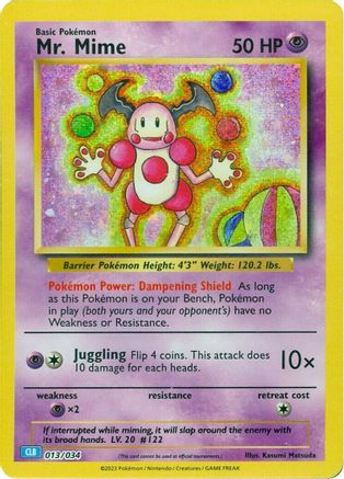 Mr. Mime 013 - Holofoil Trading Card Game Classic - Classic Collection