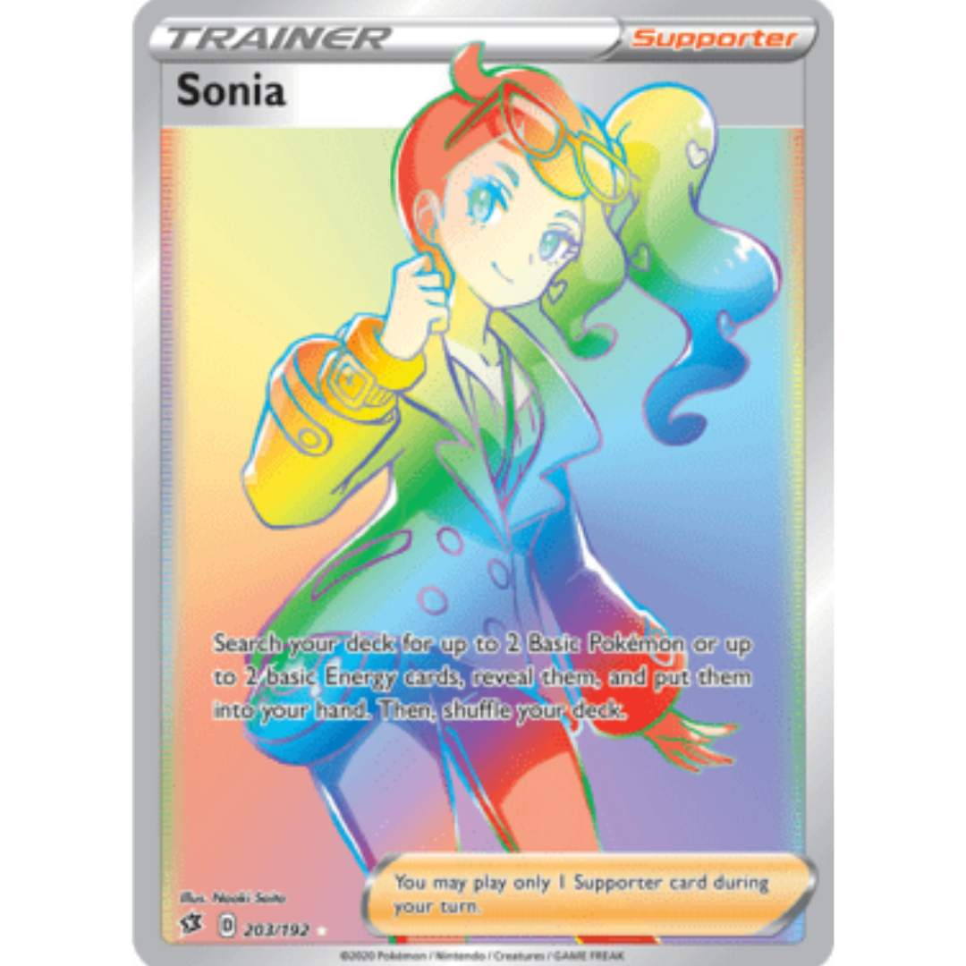 Sonia (Secret) 203/192 - Holofoil SWSH02 Rebel Clash - Secret Rare