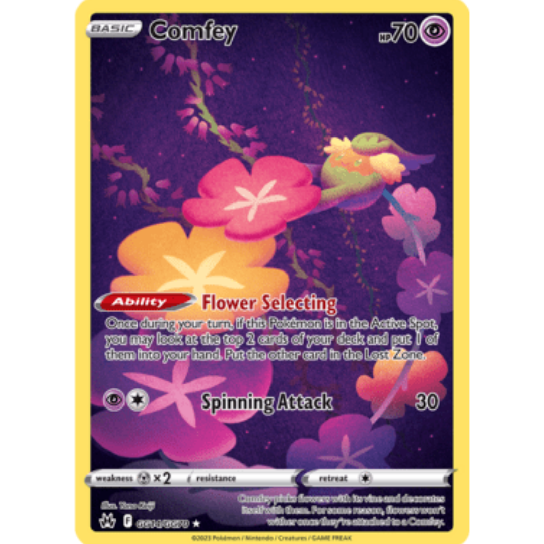 Comfey GG14 - Holofoil SWSH Crown Zenith Galarian Gallery - Ultra Rare