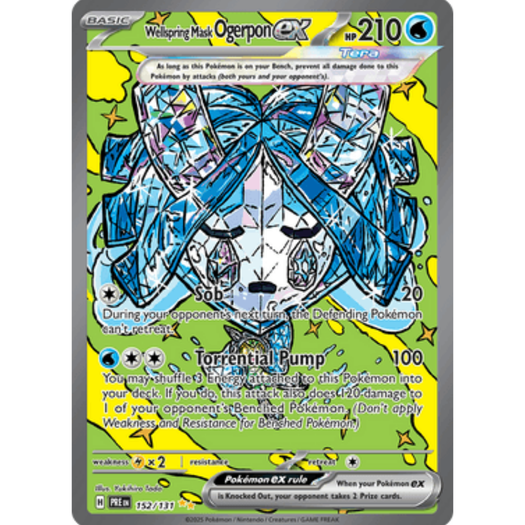 Wellspring Mask Ogerpon ex 152/131 - Holofoil SV Prismatic Evolutions - Special Illustration Rare