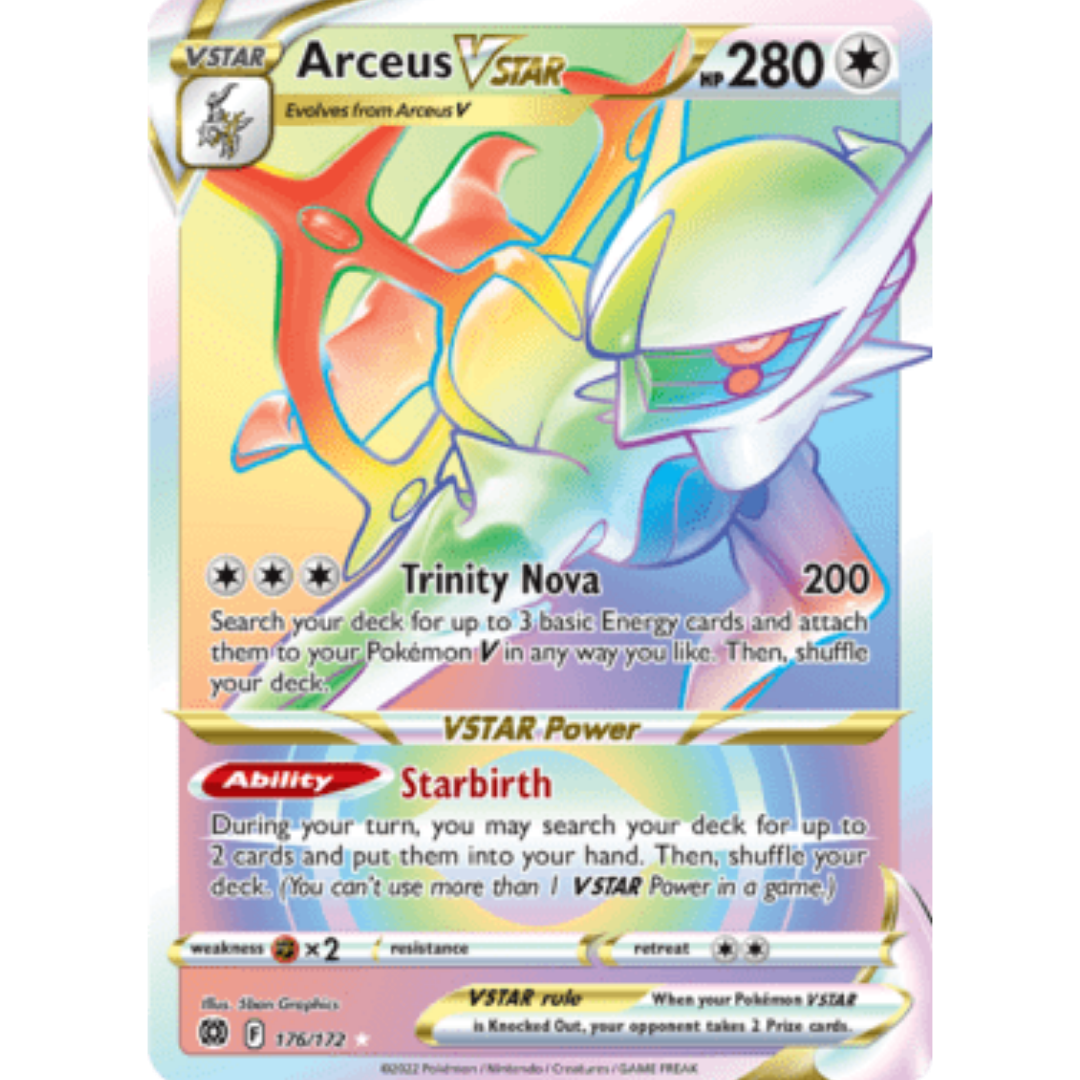 Arceus VSTAR (Secret) (176) 176 - Holofoil SWSH09 Brilliant Stars - Secret Rare
