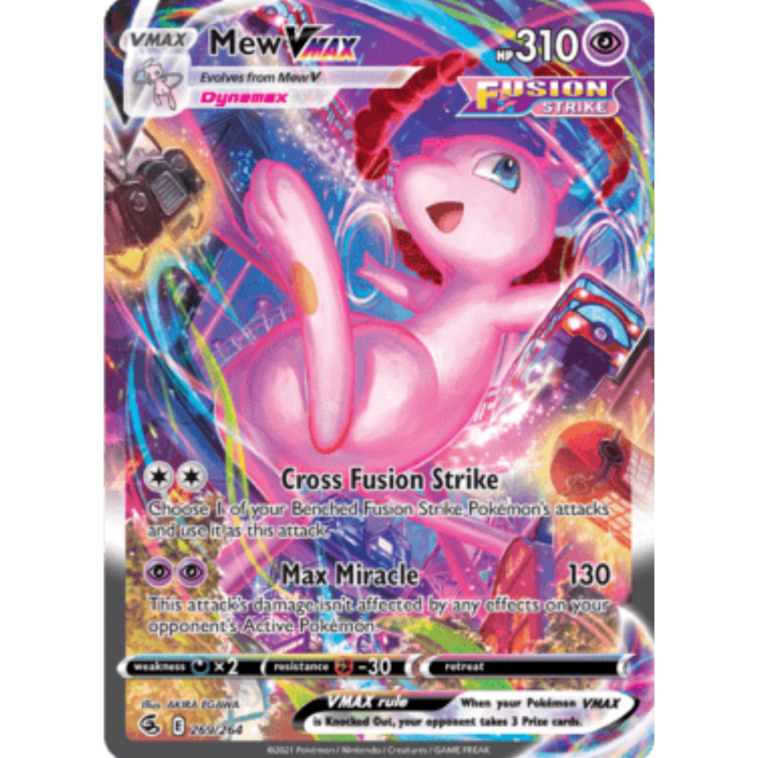 Mew VMAX (Alternate Art Secret) 269 - Holofoil SWSH08 Fusion Strike - Secret Rare
