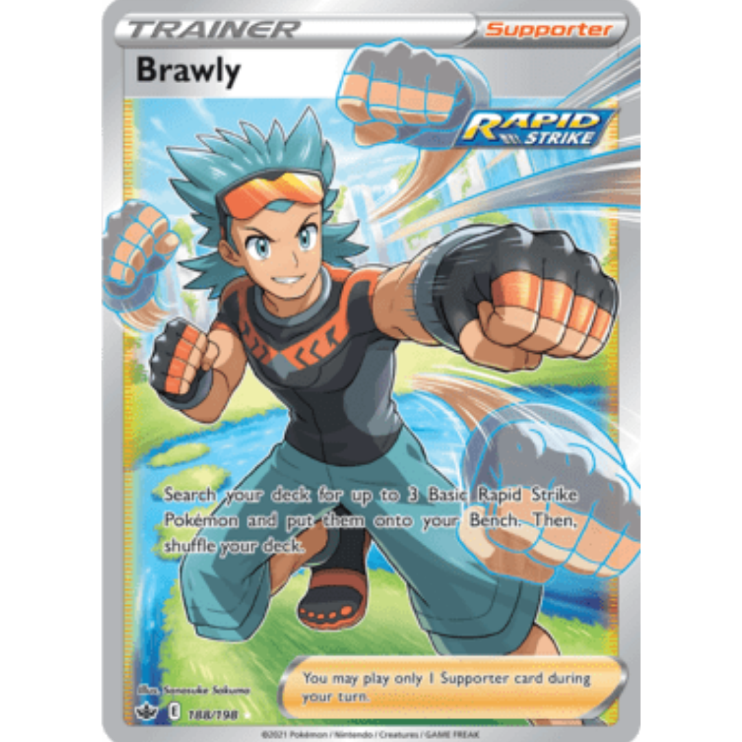 Brawly (Full Art) 188 - Holofoil SWSH06 Chilling Reign - Ultra Rare