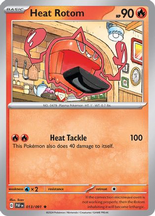 Heat Rotom 013 - Holofoil SV Paldean Fates - Rare