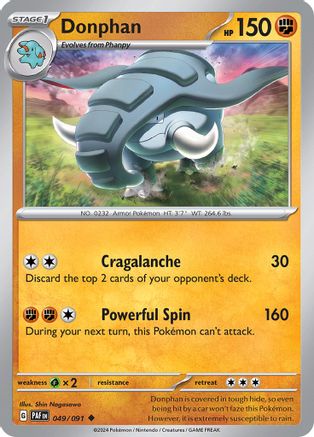 Donphan 049 - Reverse Holofoil SV Paldean Fates - Uncommon