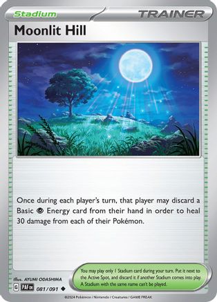 Moonlit Hill 081 - Reverse Holofoil SV Paldean Fates - Uncommon