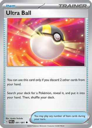 Ultra Ball 091 - Reverse Holofoil SV Paldean Fates - Uncommon