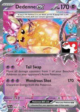 Dedenne ex 093/193 - Holofoil Prize Pack Series Cards - Double Rare