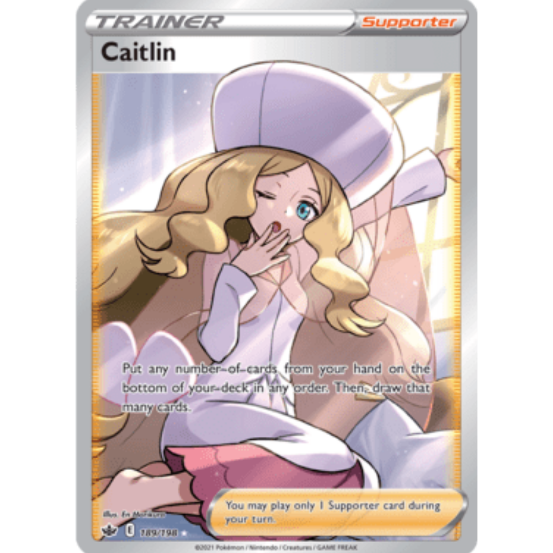 Caitlin (Full Art) 189 - Holofoil SWSH06 Chilling Reign - Ultra Rare