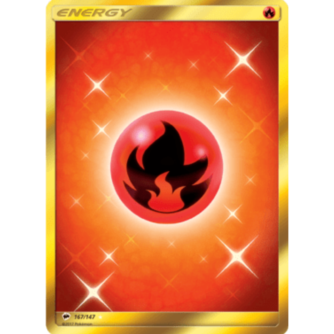 Fire Energy (Secret) - Holofoil SM Burning Shadows - Secret Rare