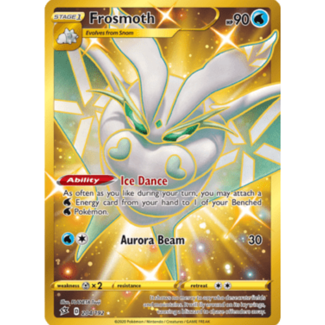 Frosmoth (Secret) 204/192 - Holofoil SWSH02 Rebel Clash - Secret Rare