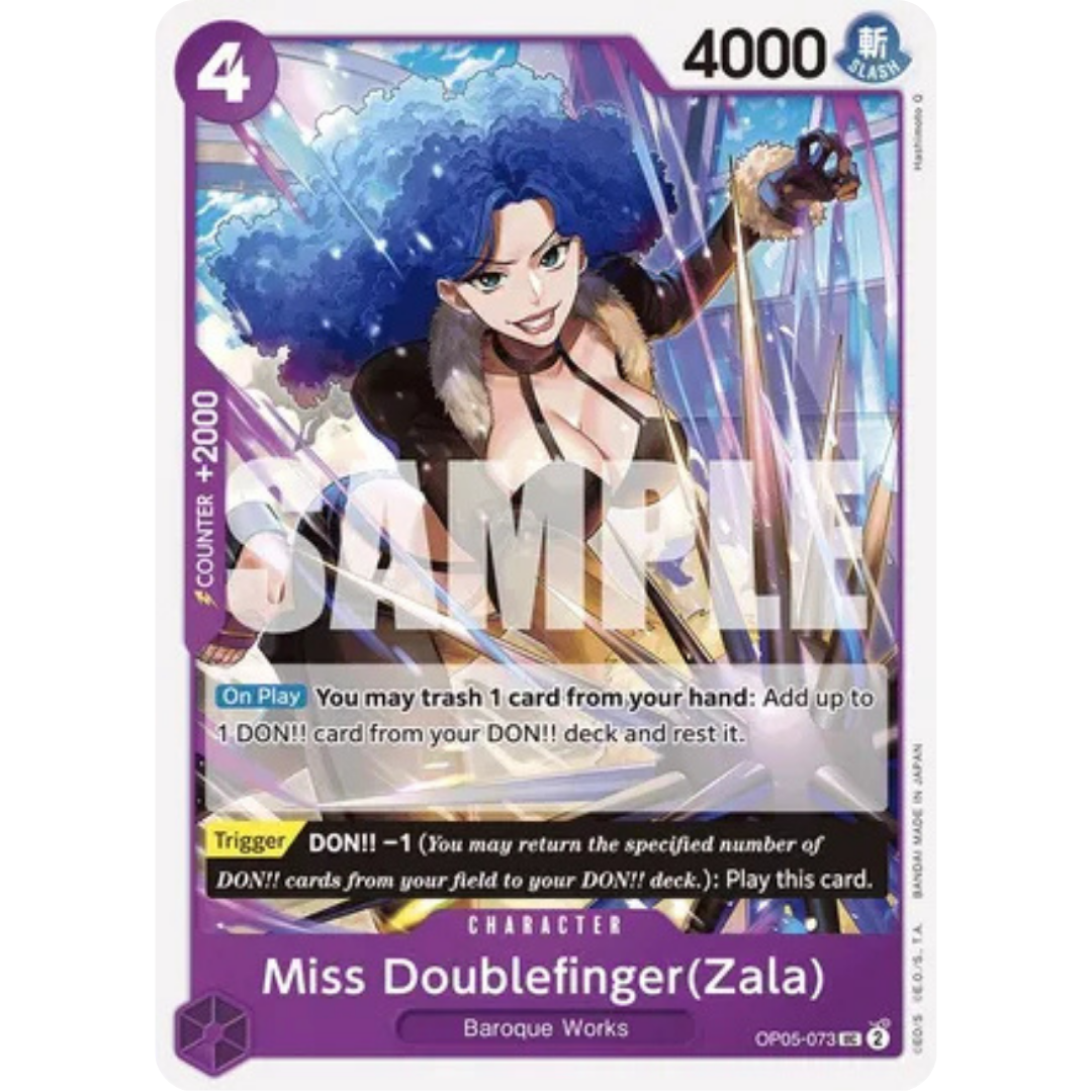Miss Doublefinger(Zala) (Reprint) (OP05-073) - Premium Booster -The Best-