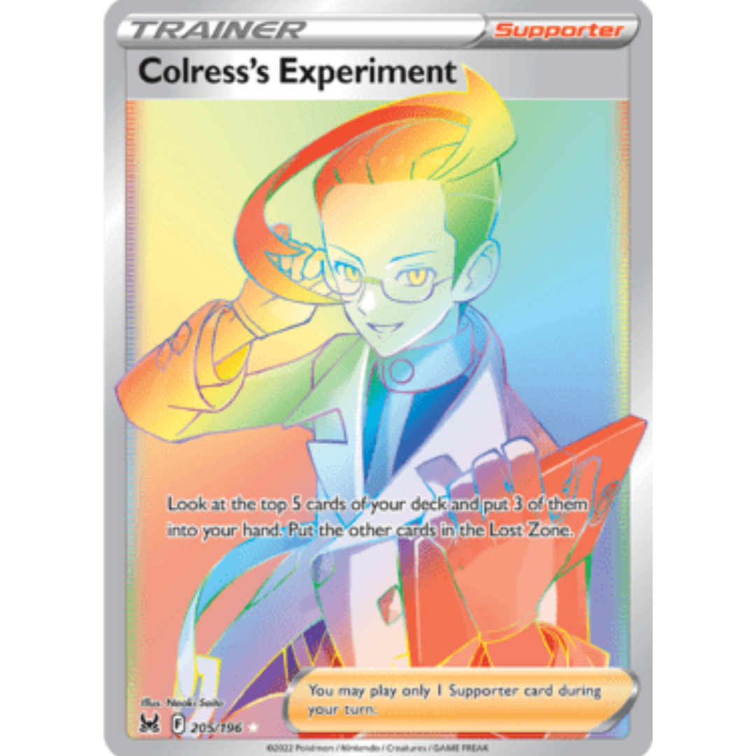 Colress's Experiment (Secret) 205 - Holofoil SWSH11 Lost Origin - Secret Rare