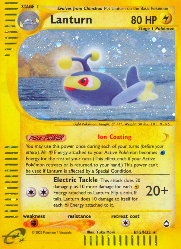 Lanturn (H15) H15 - Holofoil Aquapolis - Holo Rare
