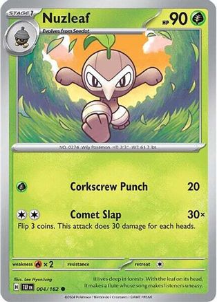 Nuzleaf 004 - Reverse Holofoil SV05 Temporal Forces - Common