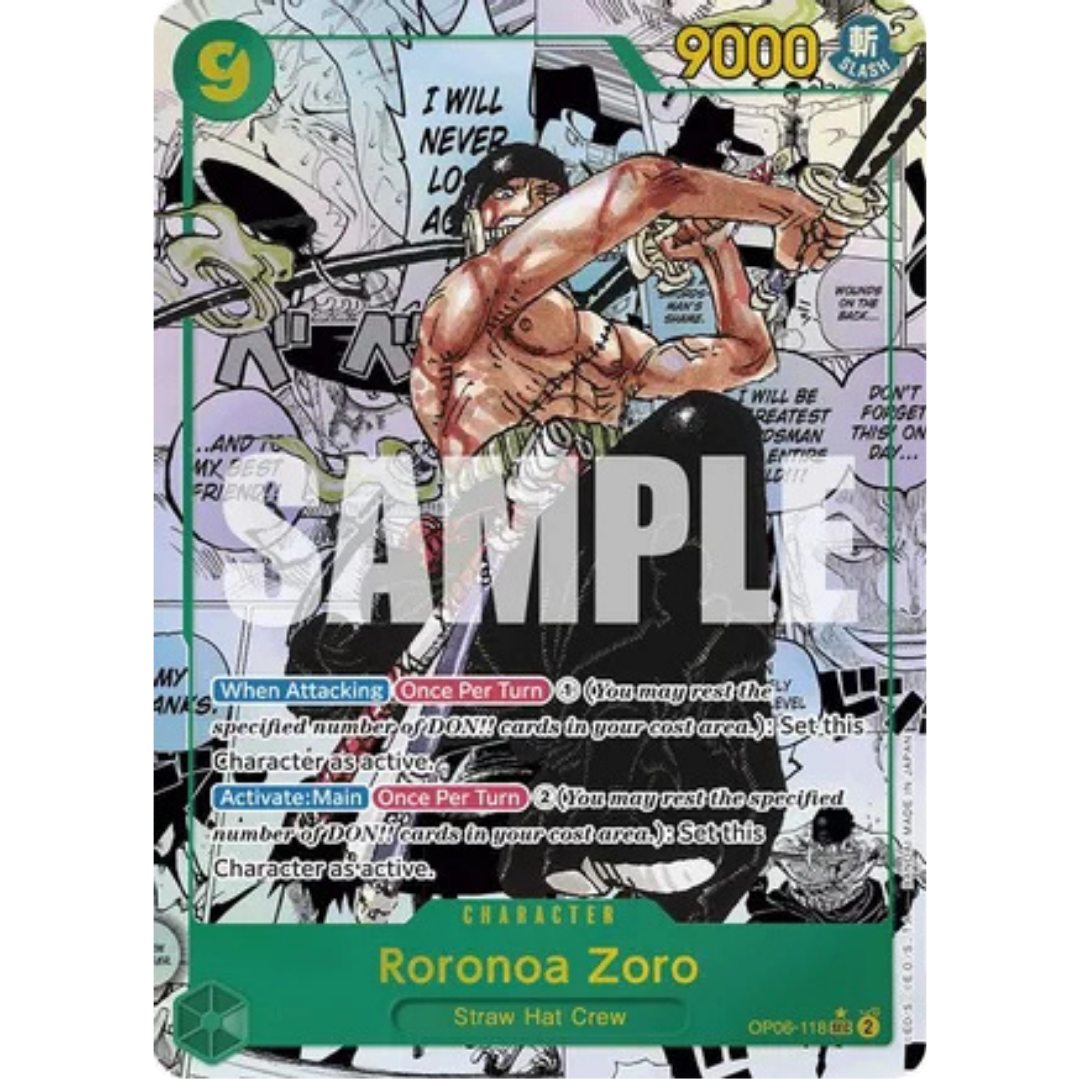 Roronoa Zoro (Manga) (OP06-118) - Premium Booster -The Best- Foil