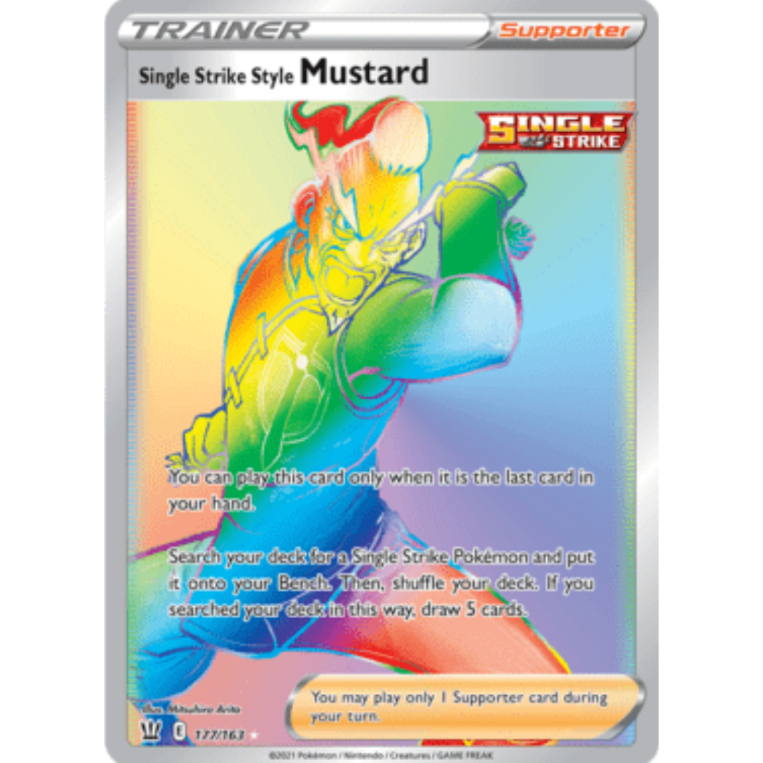 Single Strike Style Mustard (Secret)/163 - Holofoil SWSH05 Battle Styles - Secret Rare