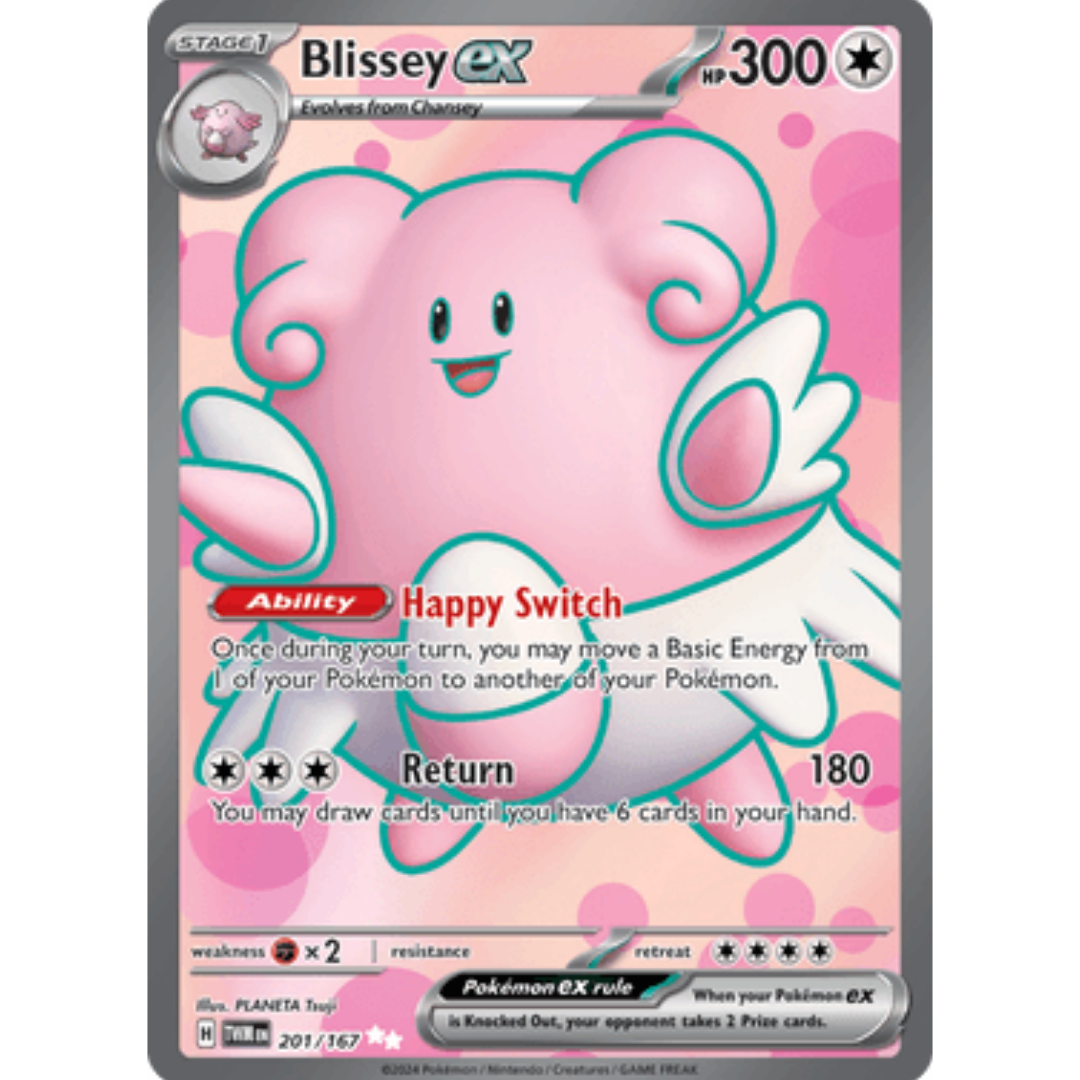Blissey ex 201/167 - Holofoil SV06 Twilight Masquerade - Ultra Rare