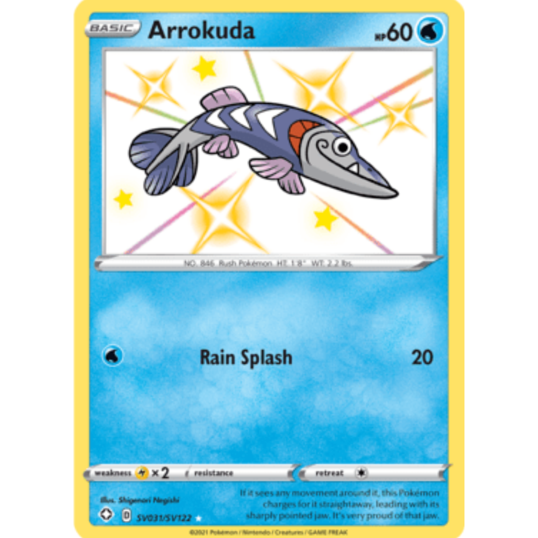 Arrokuda SV031 - Holofoil Shining Fates Shiny Vault - Shiny Holo Rare