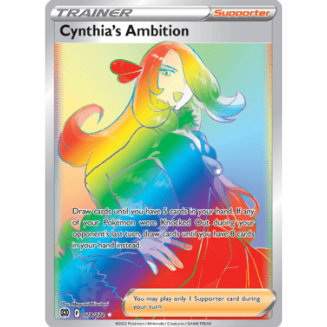 Cynthia's Ambition (Secret) 178 - Holofoil SWSH09 Brilliant Stars - Secret Rare