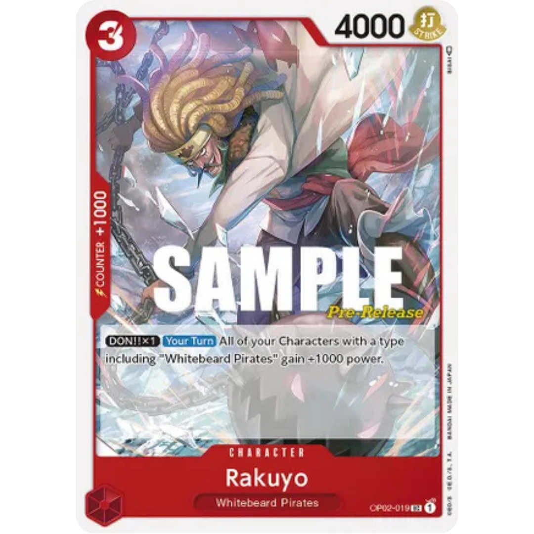 Rakuyo (OP02-019) - Paramount War Pre-Release Cards