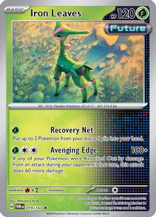 Iron Leaves 019 - Reverse Holofoil SV06 Twilight Masquerade - Rare