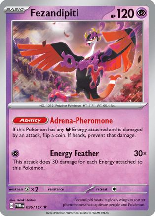 Fezandipiti 096 - Reverse Holofoil SV06 Twilight Masquerade - Rare