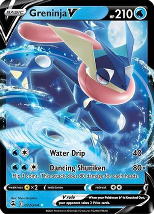 Greninja V - 073/264 (Non-Holo)/264 Deck Exclusives - Promo