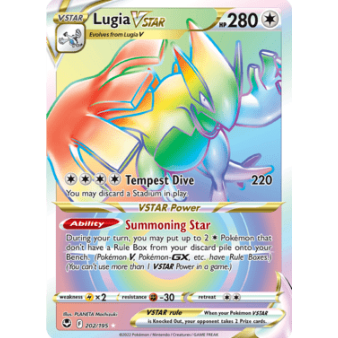 Lugia VSTAR (Secret) (202) 202 - Holofoil SWSH12 Silver Tempest - Secret Rare