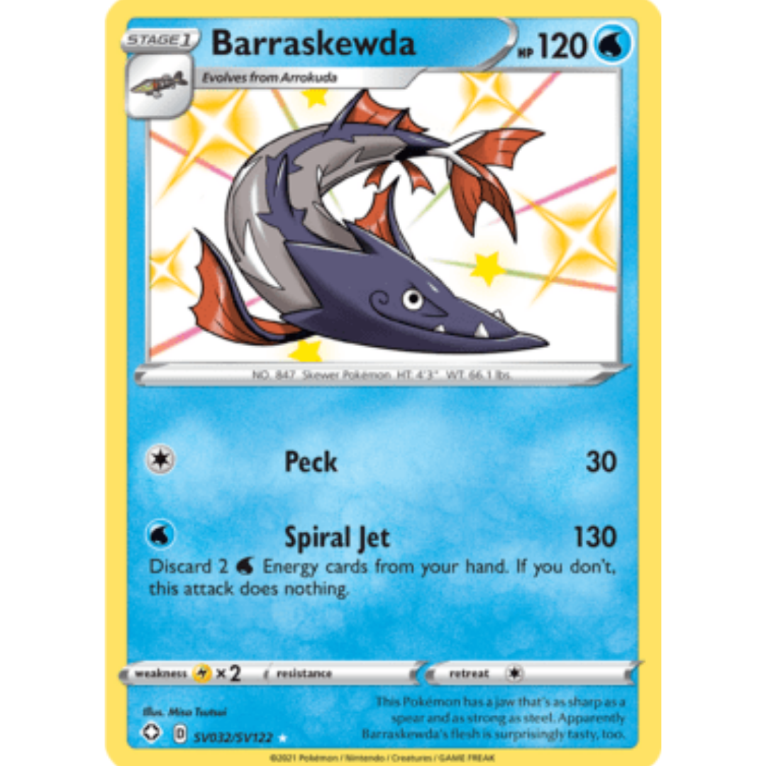 Barraskewda SV032 - Holofoil Shining Fates Shiny Vault - Shiny Holo Rare