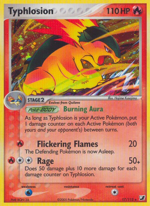 Typhlosion - 17/115 (EX Unseen Forces)/115 Deck Exclusives - Rare