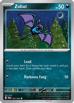 Zubat 027 SV Shrouded Fable - Common