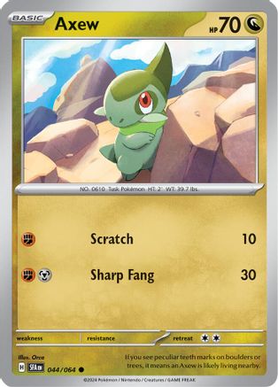 Axew 044 - Reverse Holofoil SV Shrouded Fable - Common