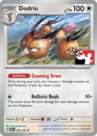 Dodrio 085 - Holofoil Prize Pack Series Cards - Rare