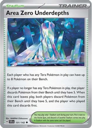 Area Zero Underdepths 131/142 - Reverse Holofoil SV07 Stellar Crown - Uncommon