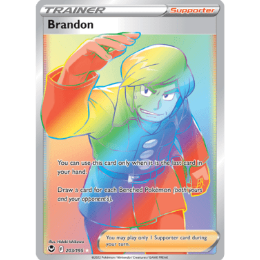 Brandon (Secret) 203 - Holofoil SWSH12 Silver Tempest - Secret Rare